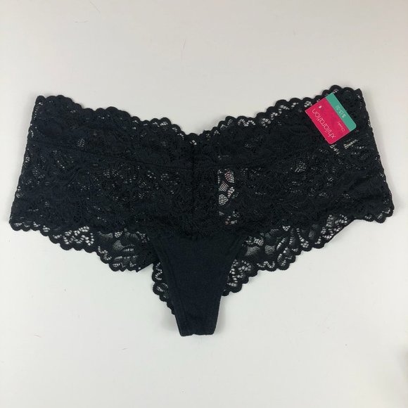 NEW - Xhilaration Black Lace Cheeky Panty Whimsygoth Fairy Grunge Ethereal - Picture 11 of 11